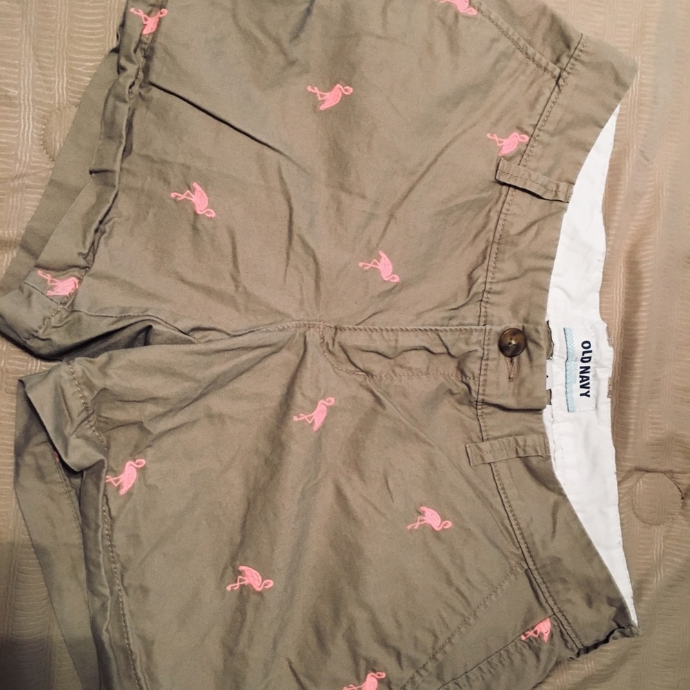 Old Navy flamingo pattern shorts